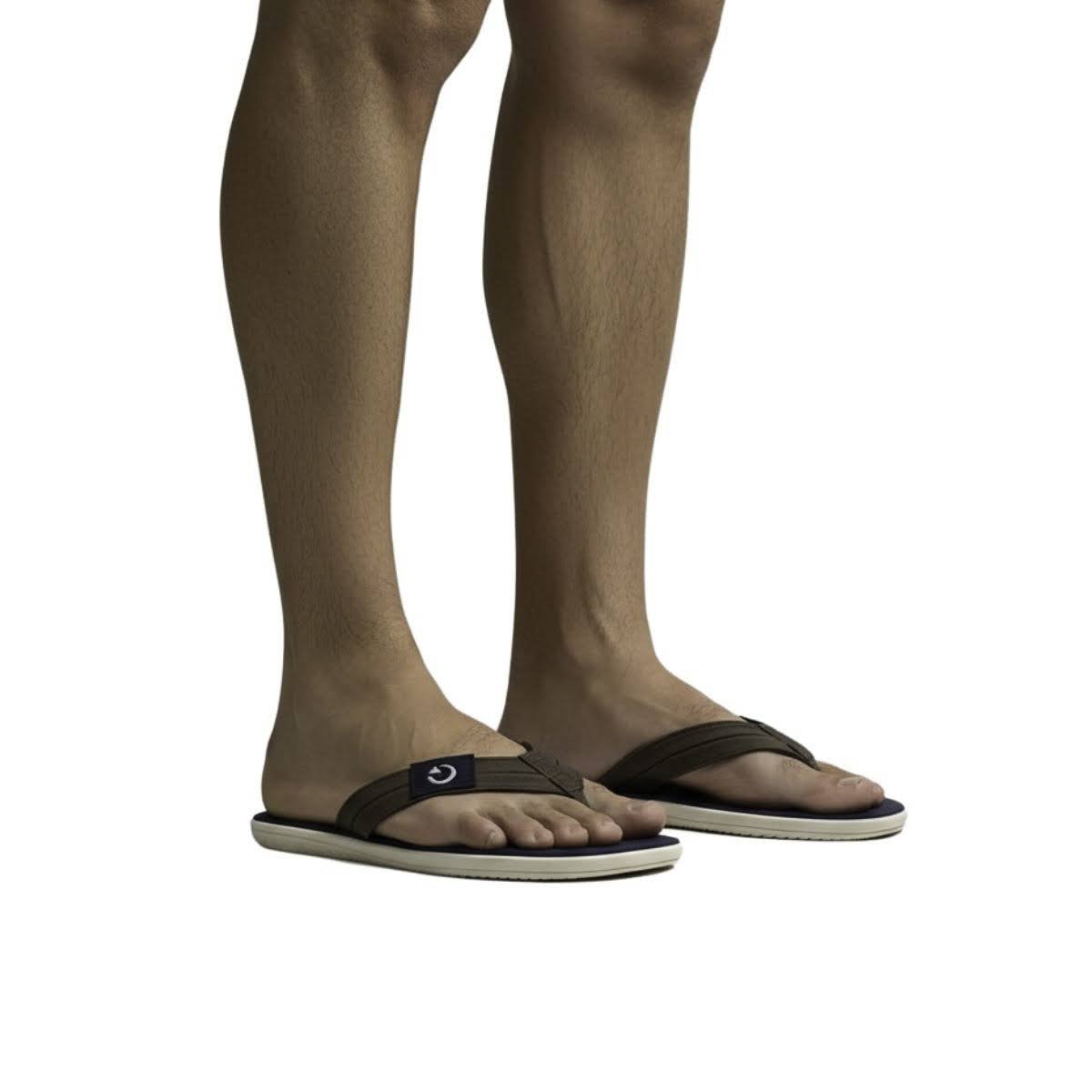 Chinelo Cartago Masculino 12516 Marinho Marrom 3