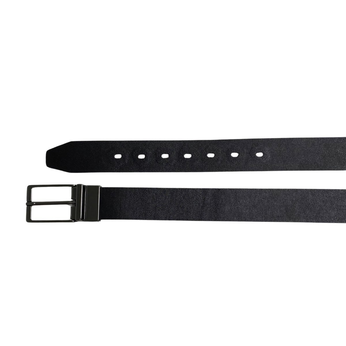 Cinto Couro Dupla Face Masculino FM079 Preto Preto 2