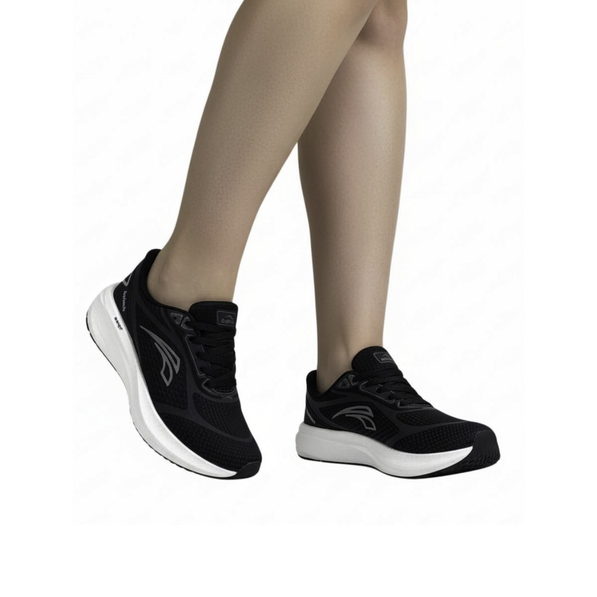 Tênis Kolosh Feminino Esportivo E0604 Preto Preto 2