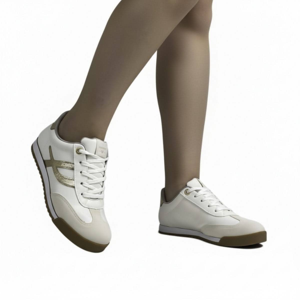 Tênis Casual Via Marte Feminino 237003 Creme Creme 2