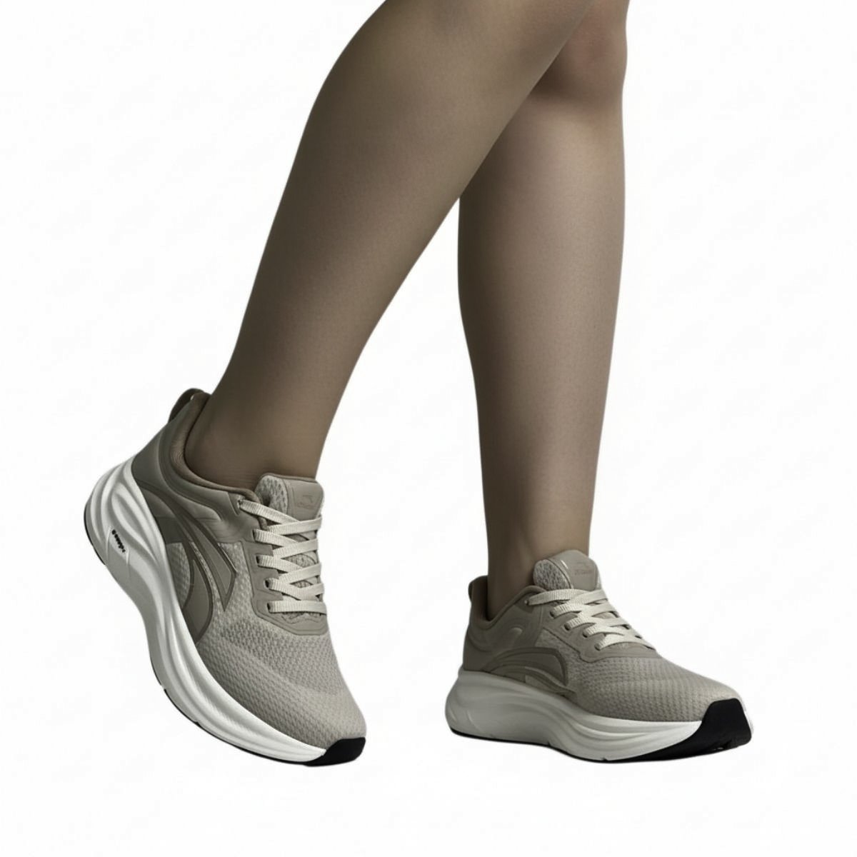 Tênis Kolosh Feminino Esportivo E0582 Bege Bege 2