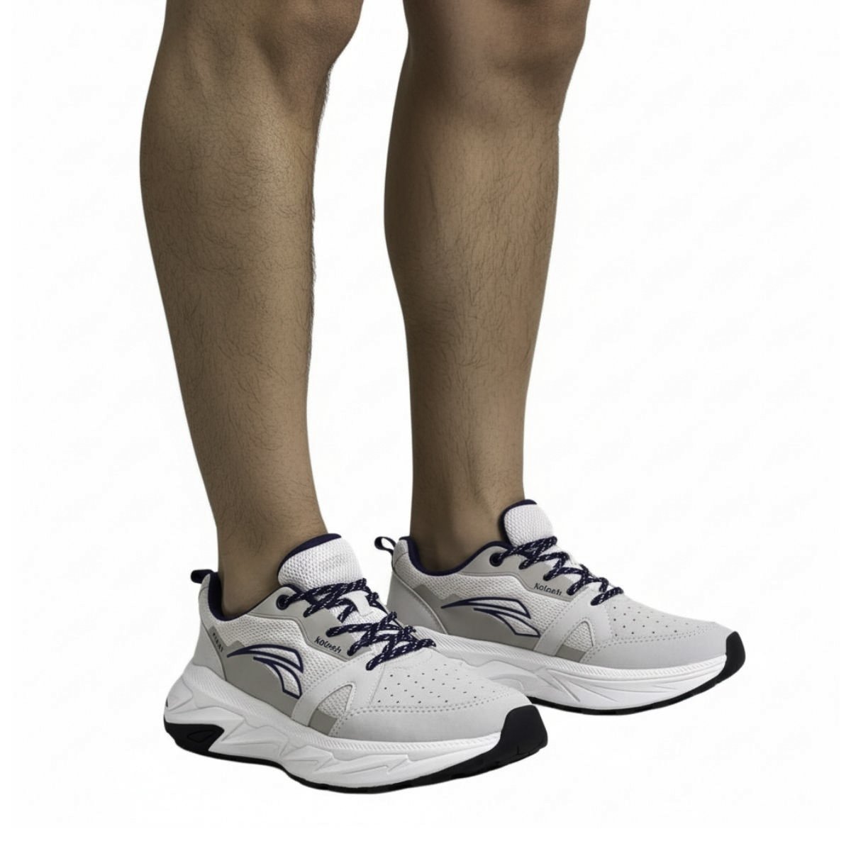 Tênis Kolosh Esportivo Masculino H3643 Cinza Claro Cinza 2