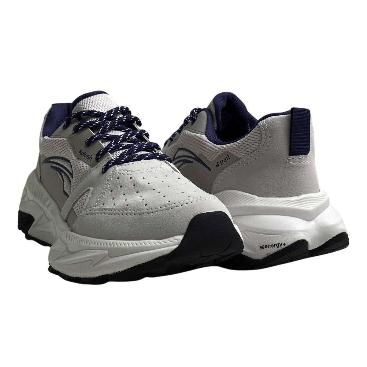 Tênis Kolosh Esportivo Masculino H3643 Cinza Claro Cinza 5