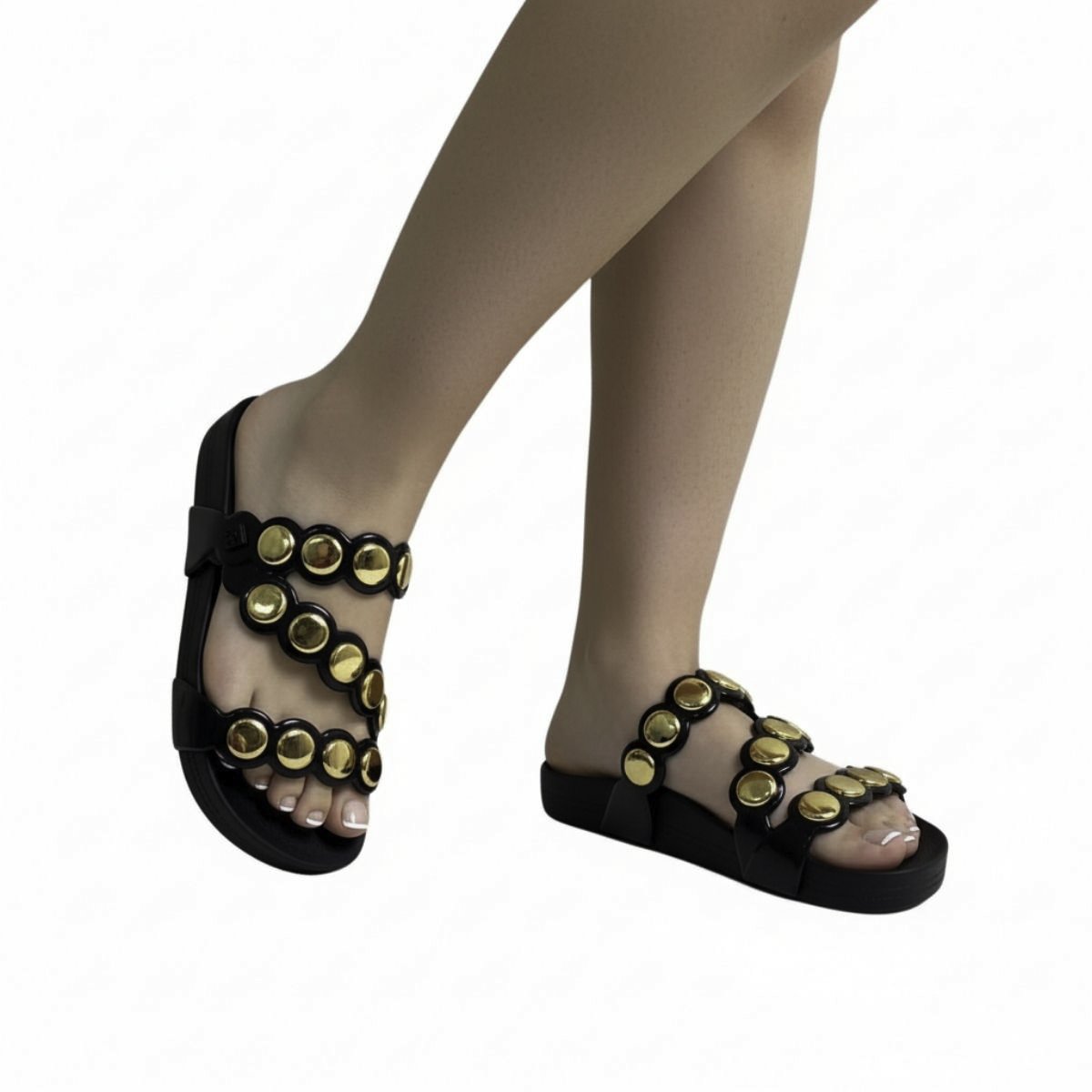 Tamanco Casual Zaxy Feminino 19279 Preto Preto 2