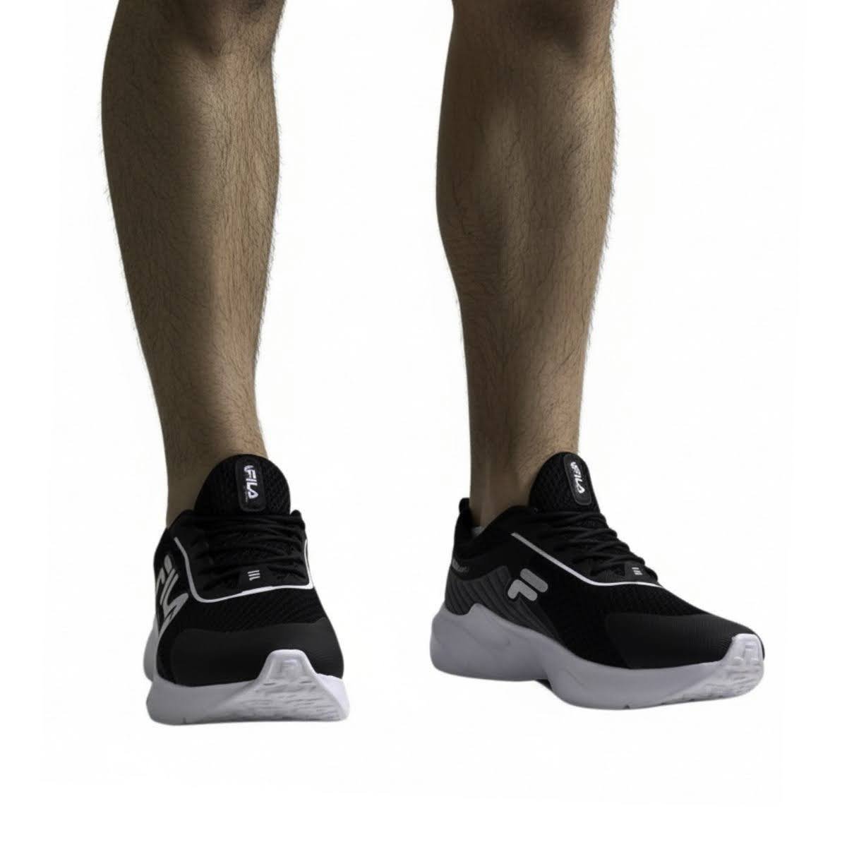 Tênis Esportivo Fila Infantil Menino FO4K00017M Preto Preto 2