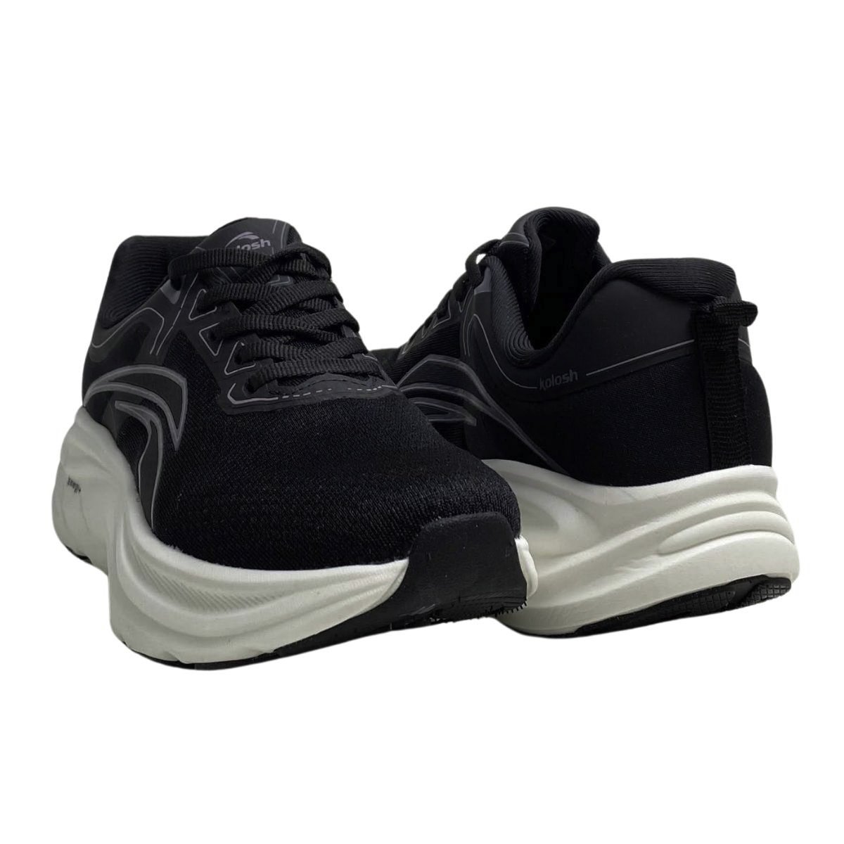 Tênis Kolosh Feminino Esportivo E0582 Preto Preto 5