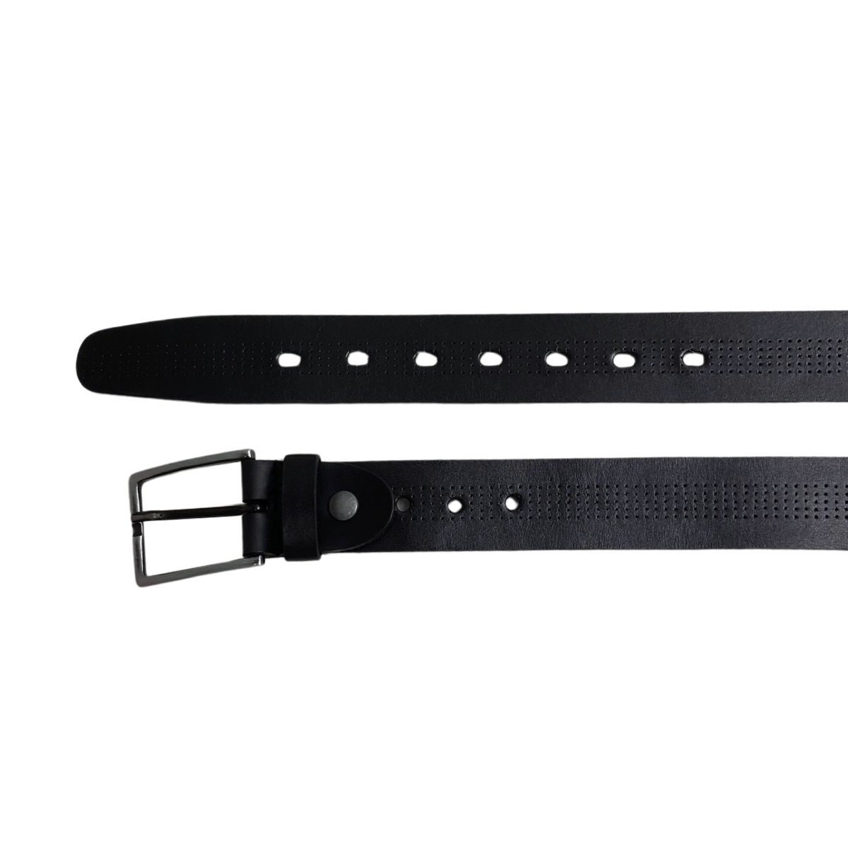 Cinto Couro Masculino FM058 Preto Preto 2