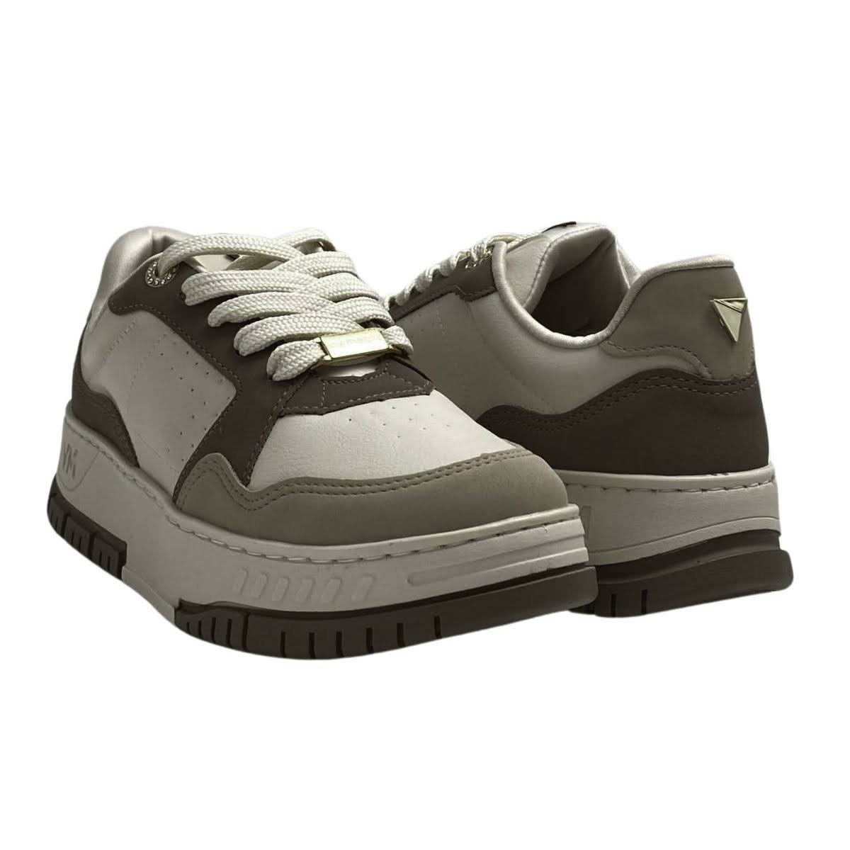 Tênis Casual Via Marte Feminino 219002 Creme Creme 5