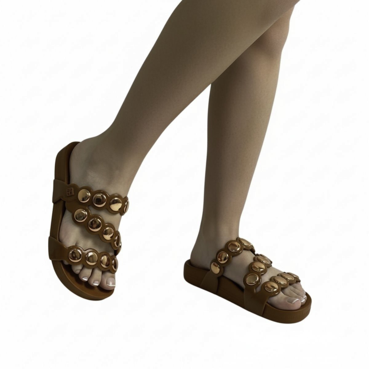 Tamanco Casual Zaxy Feminino 19279 Marrom Marrom 2