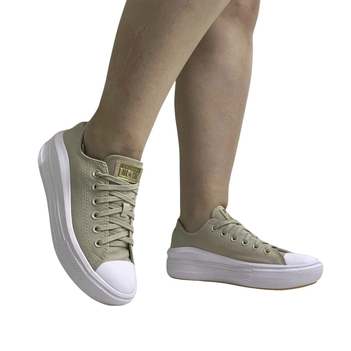 Tênis Feminino All Star CT16160001 Bege Bege 2