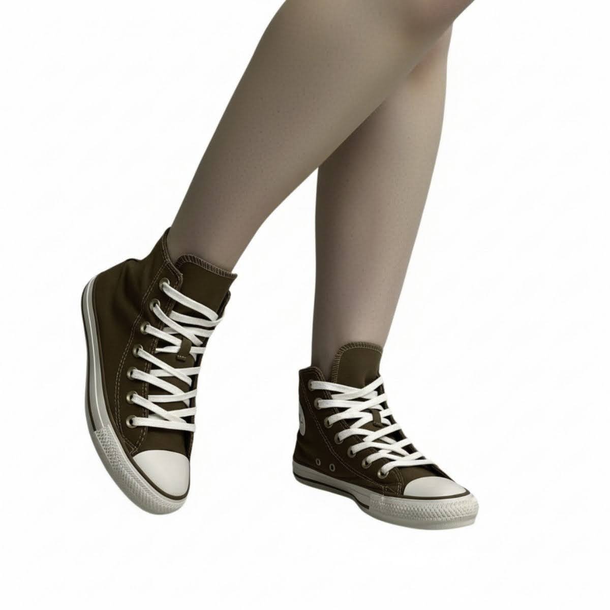 Tênis Casual All Star Cano Alto Feminino CT30370001 Marrom Marrom 2