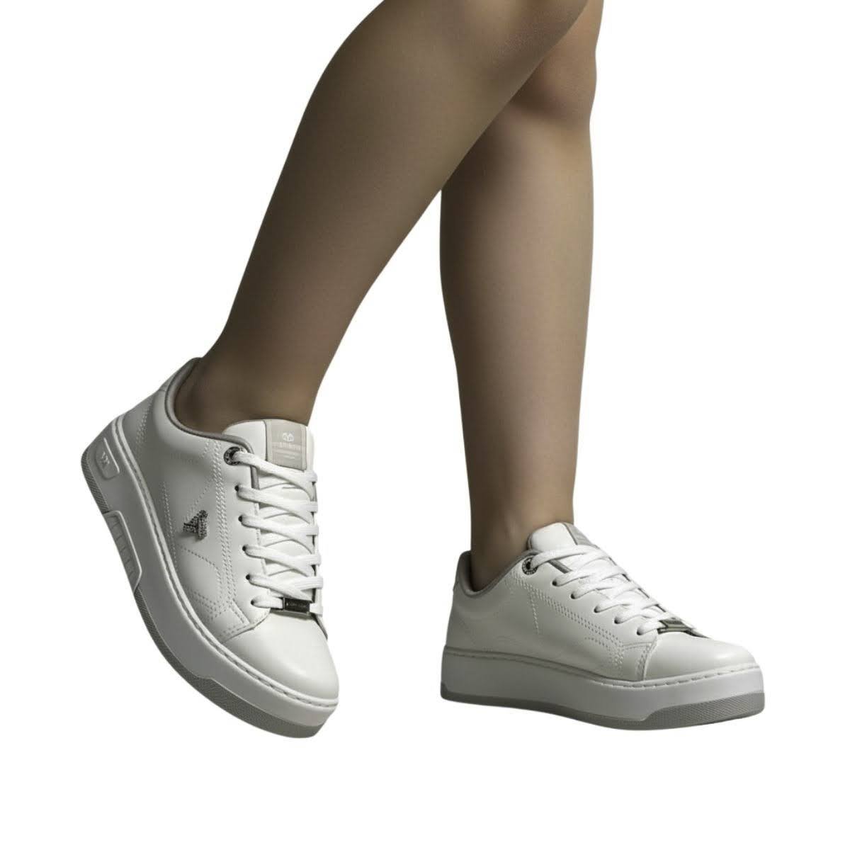 Tênis Casual Via Marte Feminino 126017 Branco Branco 2