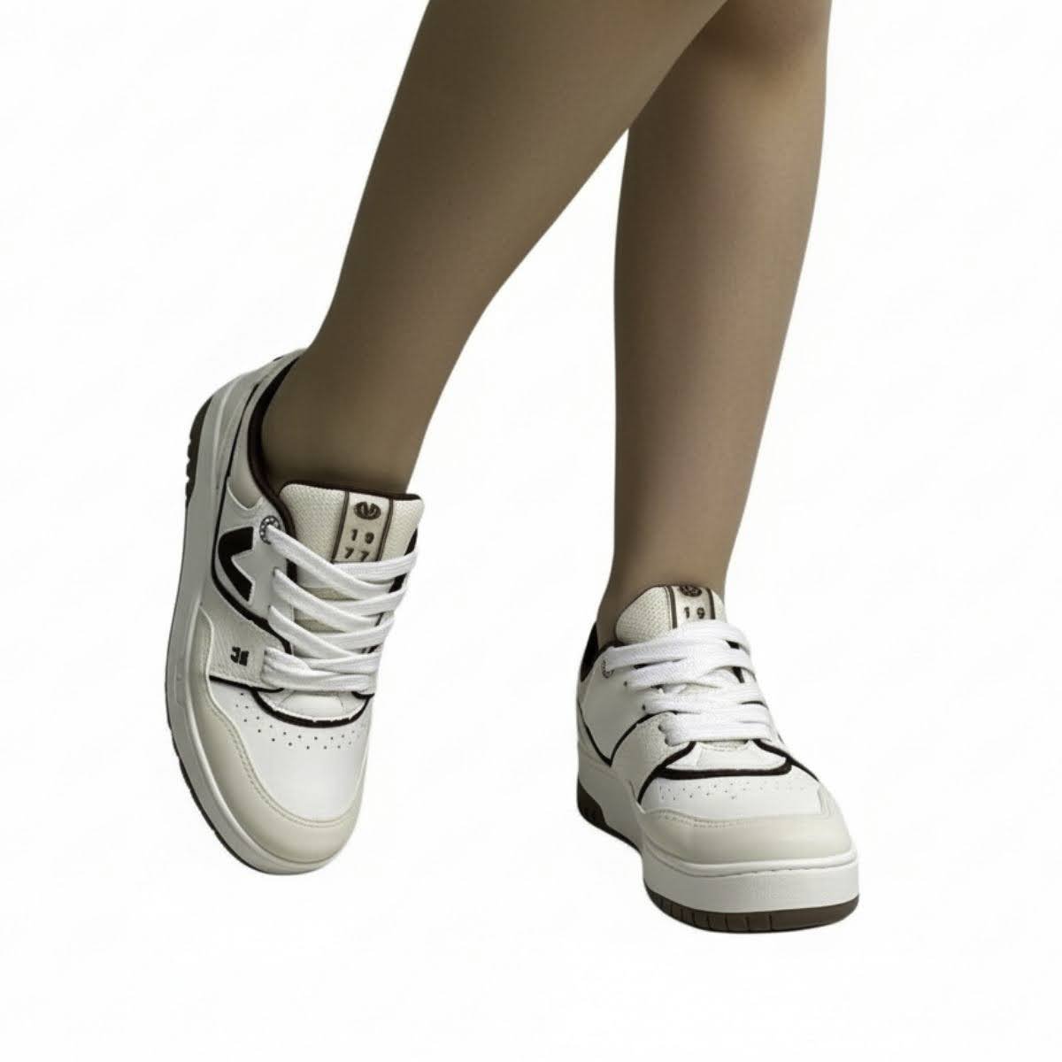 Tênis Casual Via Marte Feminino 042027 Marfim Branco 2