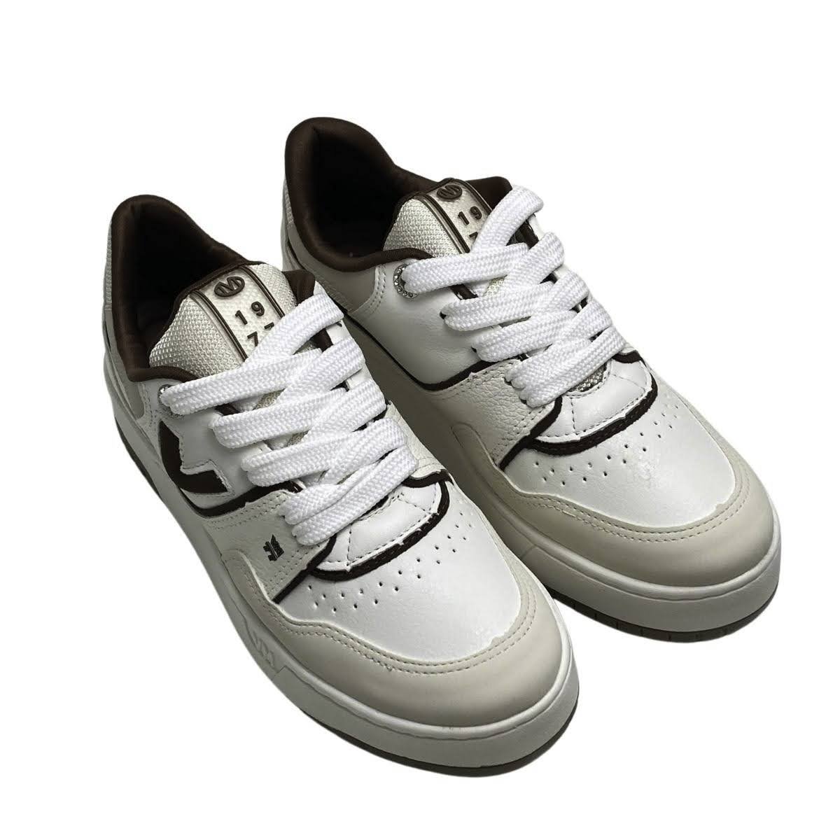 Tênis Casual Via Marte Feminino 042027 Marfim Branco 4