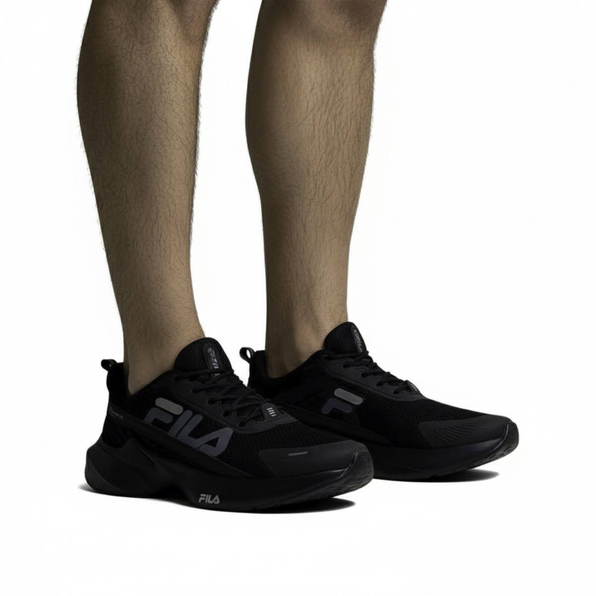 Tênis Esportivo Fila Masculino FO1TR00044 Preto Preto 2