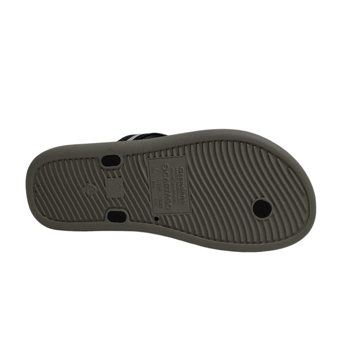 Chinelo Cartago Masculino 12268 Preto Preto 7