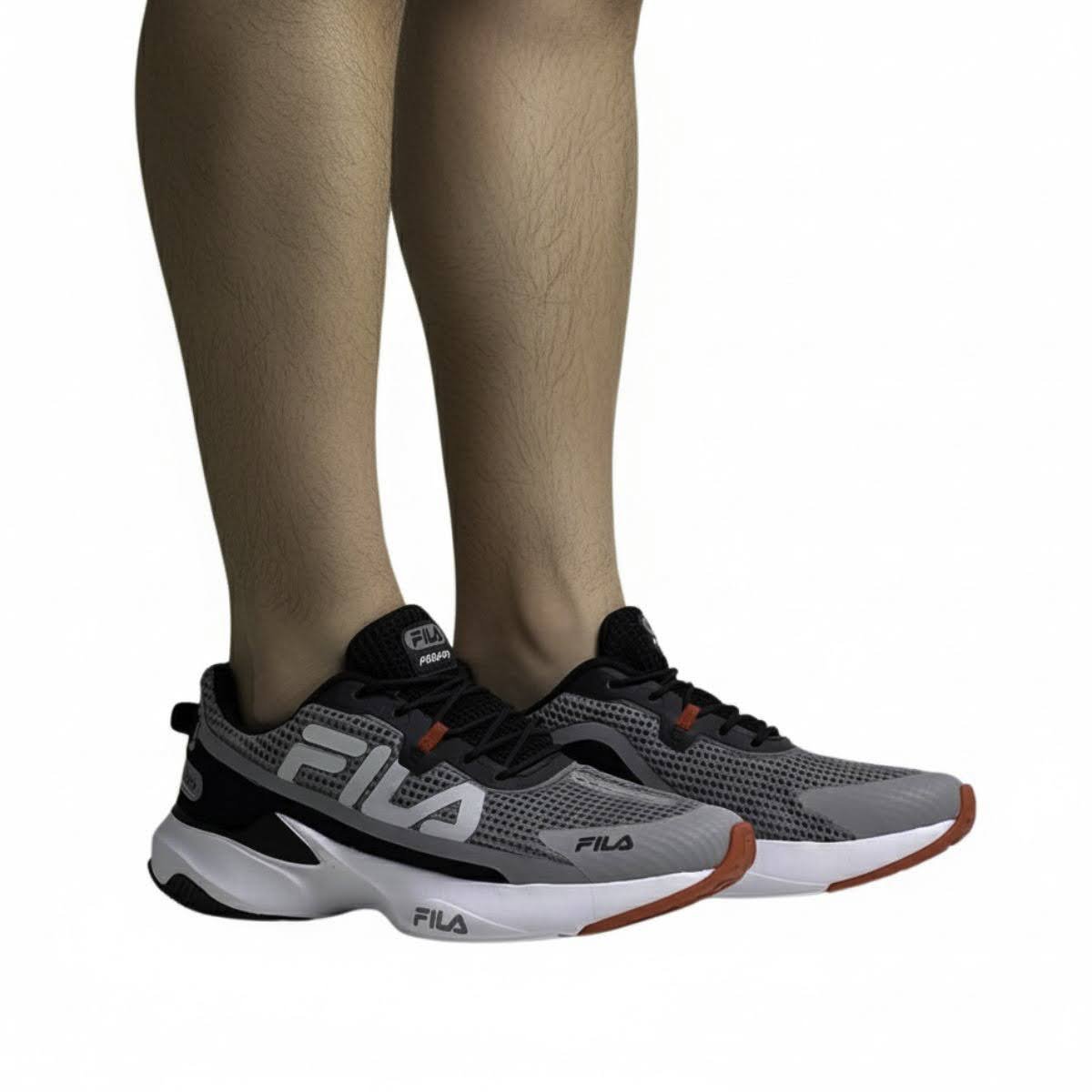 Tênis Esportivo Fila Masculino 11J728X Cinza Escuro Cinza 2