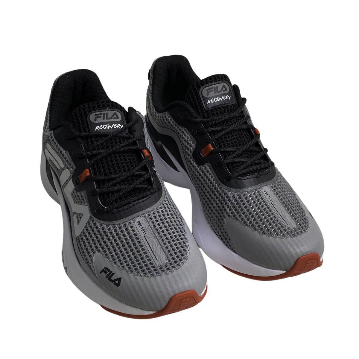 Tênis Esportivo Fila Masculino 11J728X Cinza Escuro Cinza 4