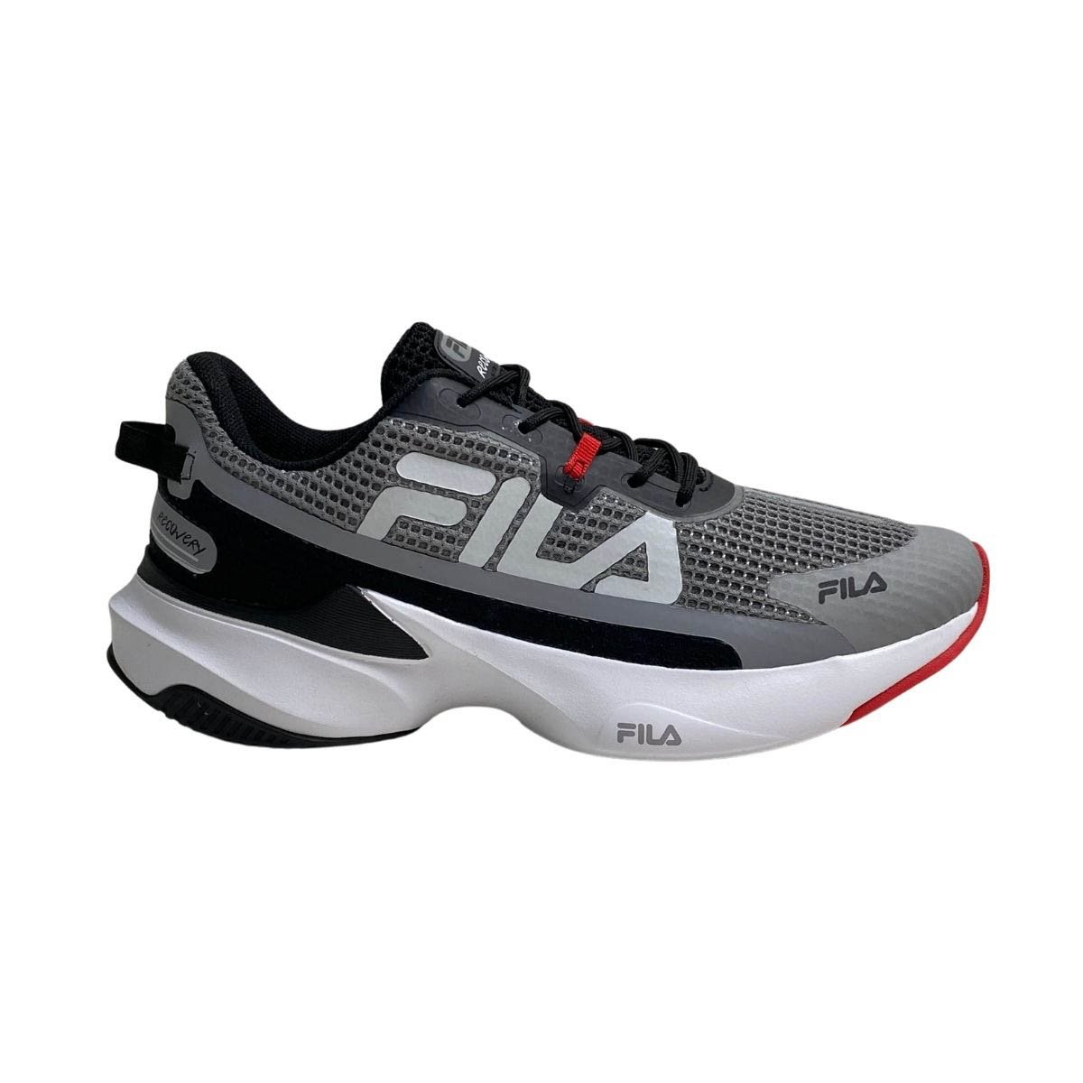 Tênis Esportivo Fila Masculino 11J728X Cinza Escuro