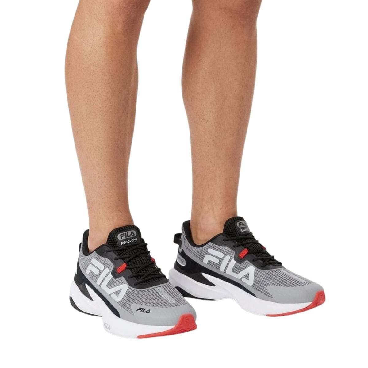 Tênis Esportivo Fila Masculino 11J728X Cinza Escuro Cinza 2