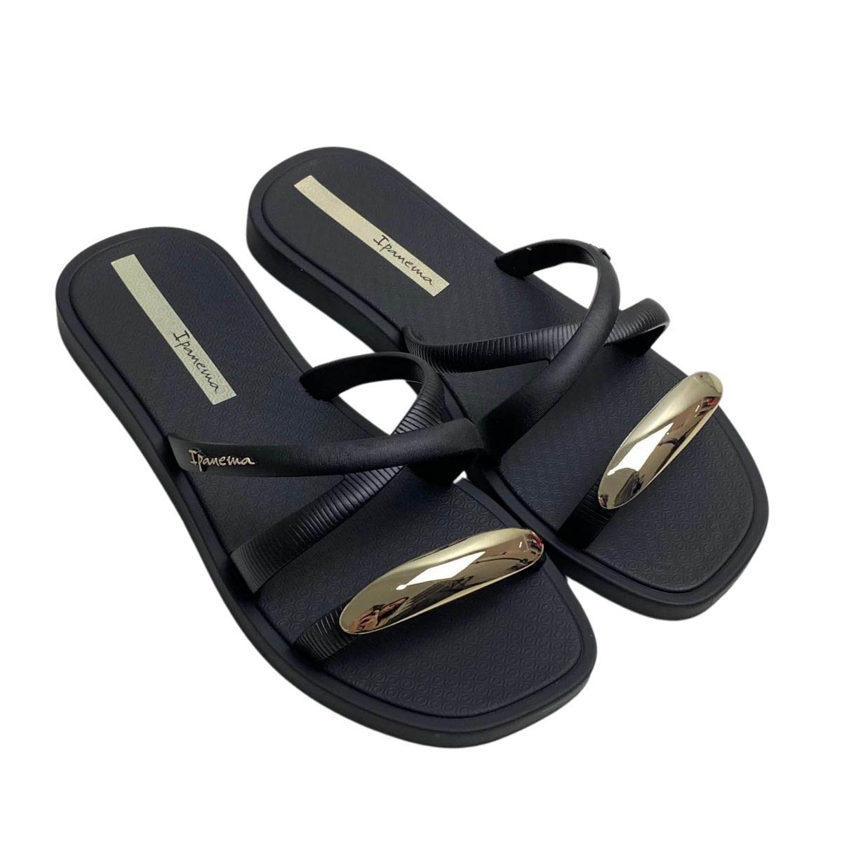 Rasteira Ipanema Feminina 27380 Preto Preto 4