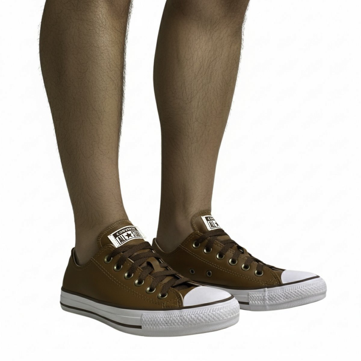 All Star Tênis Masculino Couro CT04500005 Marrom Marrom 2