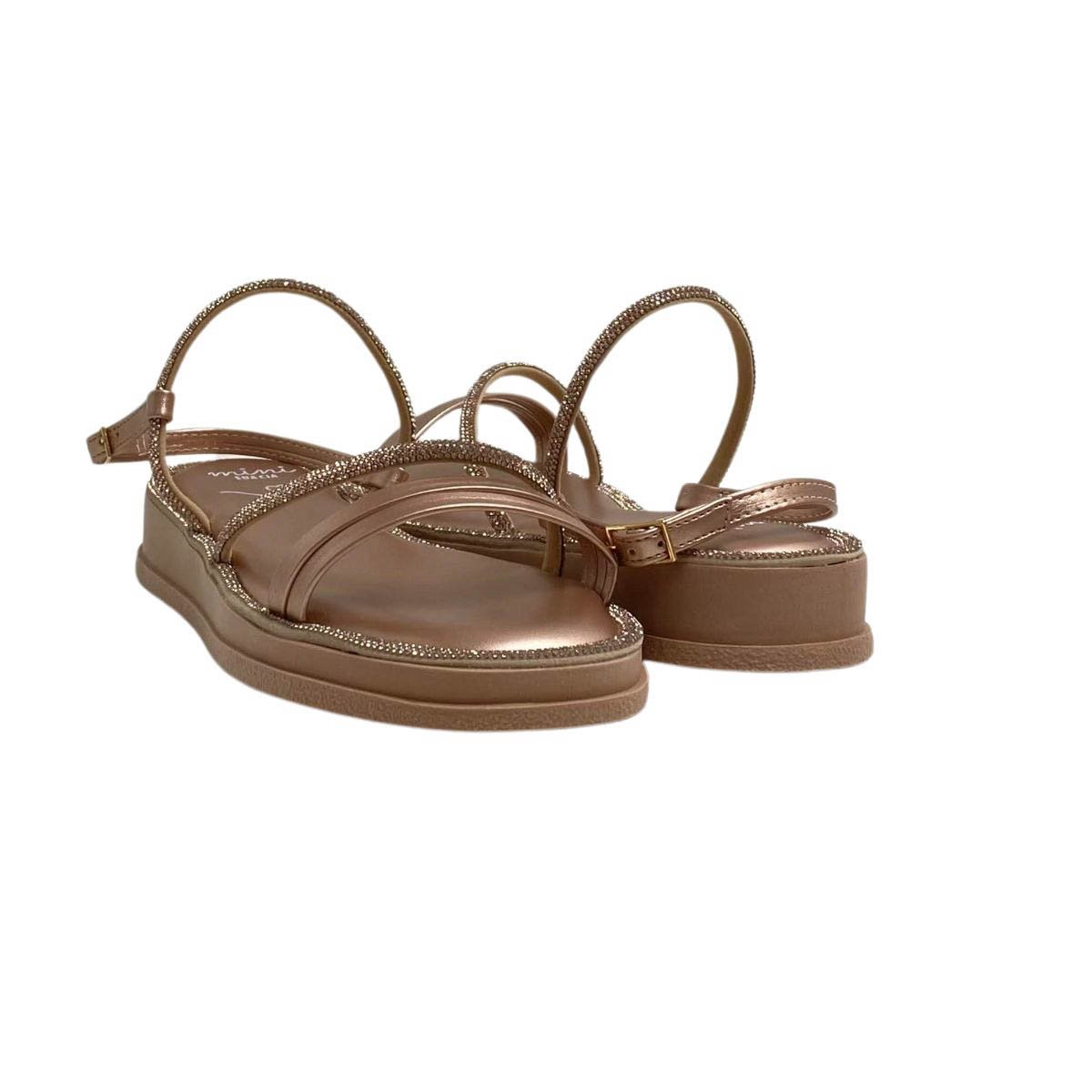 Sandália Mini Sua Cia Infantil Menina 9052146 Rose Rose 5