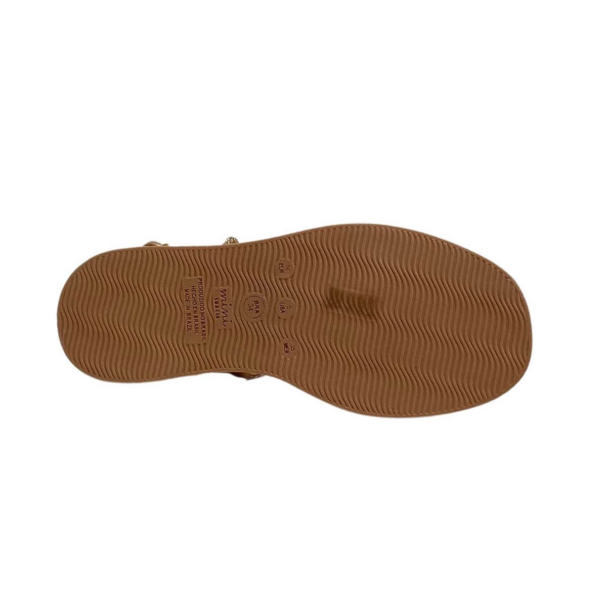 Sandália Mini Sua Cia Infantil Menina 9052146 Rose Rose 6