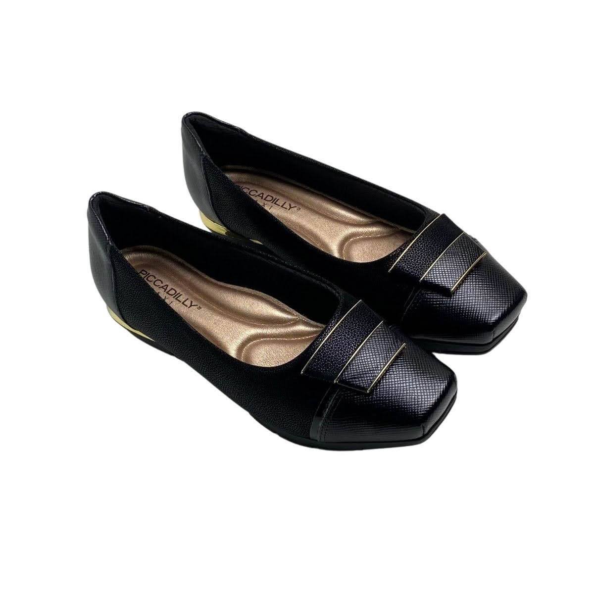 Sapatilha Piccadilly Feminina 147325 Preta Preto 4