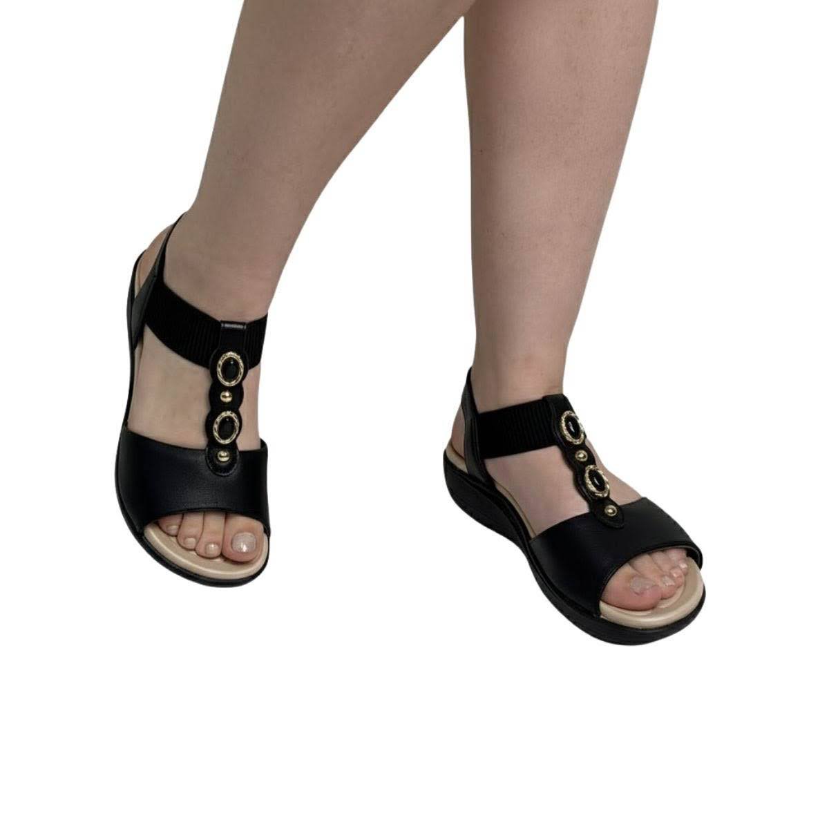 Sandália Piccadilly Feminina 239033 Preta Preto 2