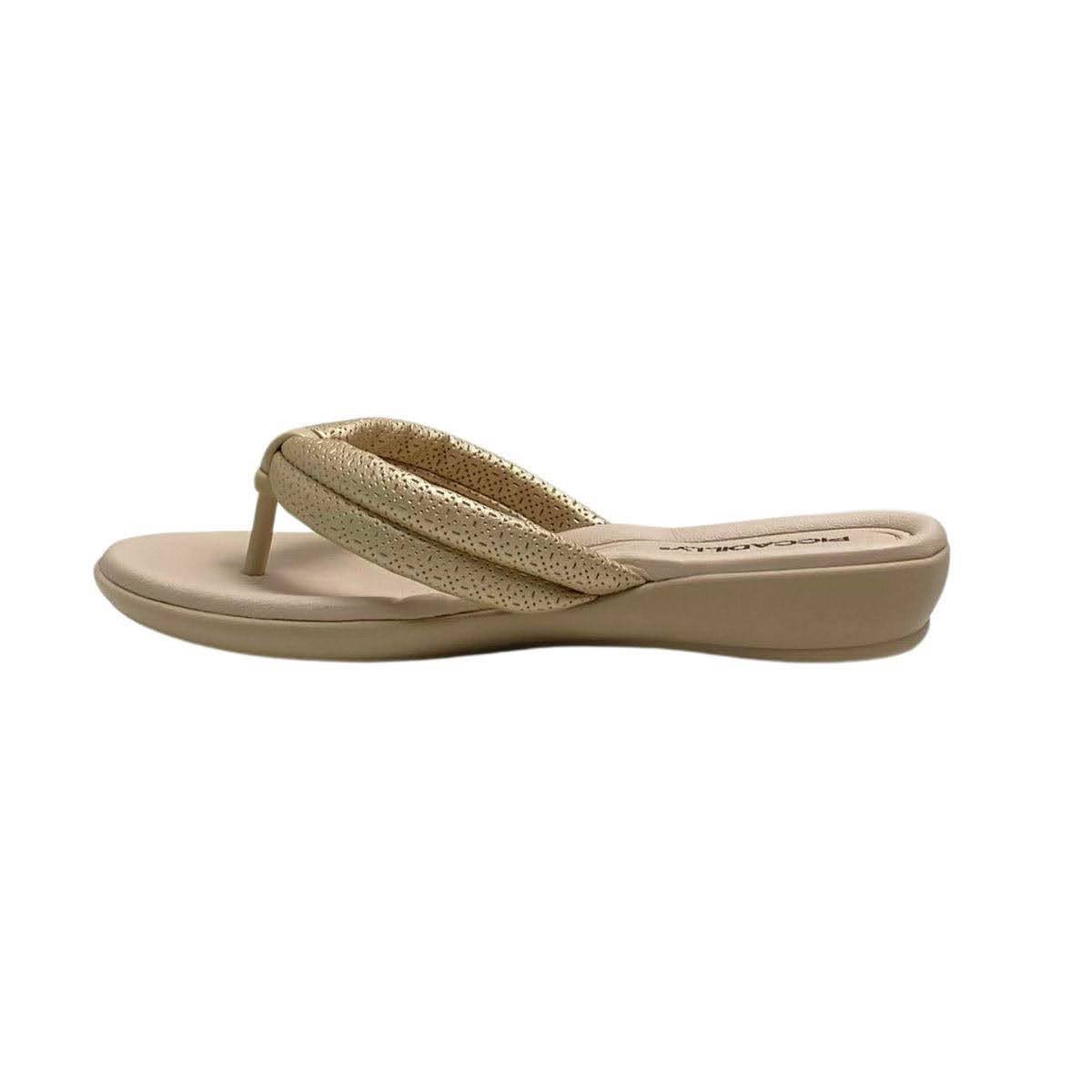 Chinelo Piccadilly Feminino 500401 Dourado Dourado 3