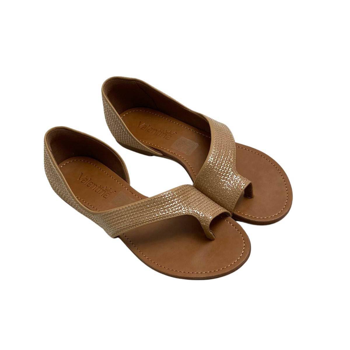 Sandália Valentina Feminina 272175 Bege Bege 4