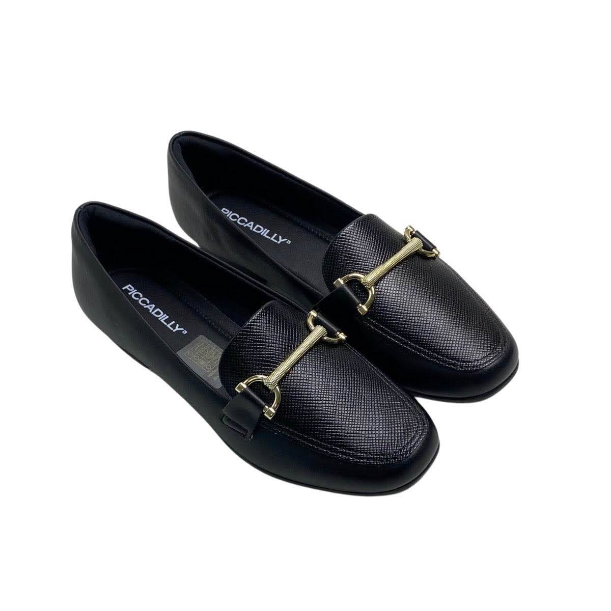 Sapato Piccadilly Feminino 250266 Preto Preto 4