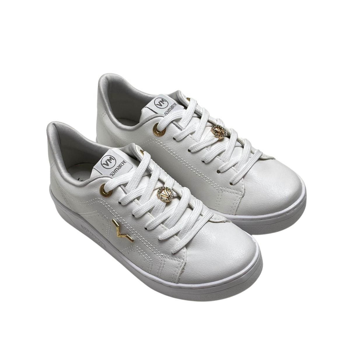 Tênis Casual Via Marte Feminino 020012 Branco Branco 4