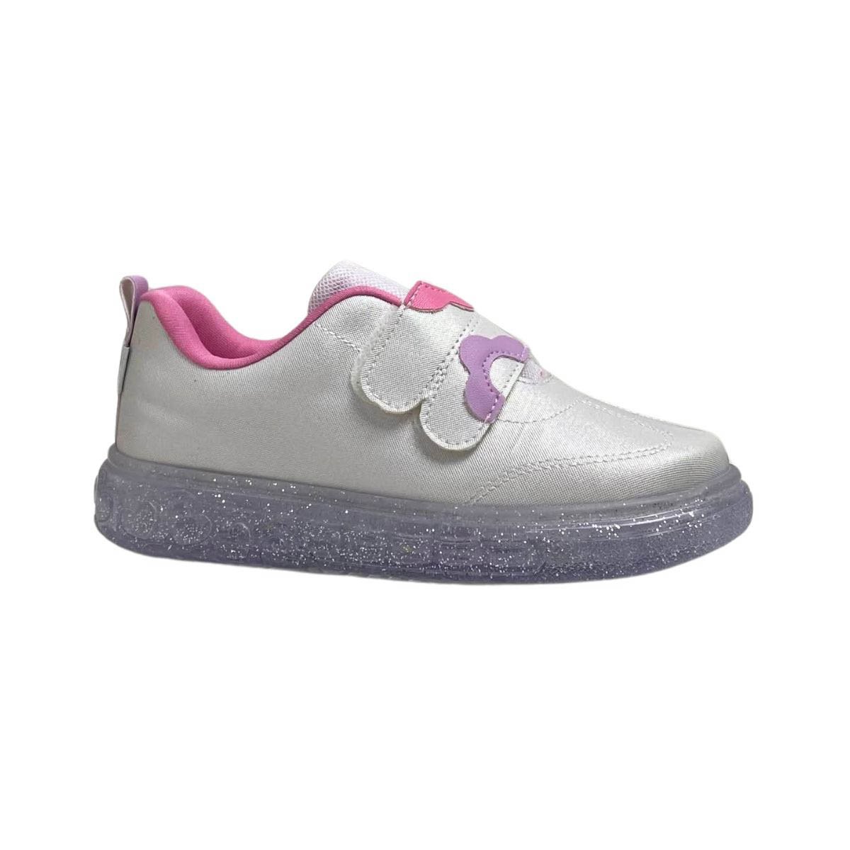 Tênis Infantil Led Pampili Menina 483045000 Branco