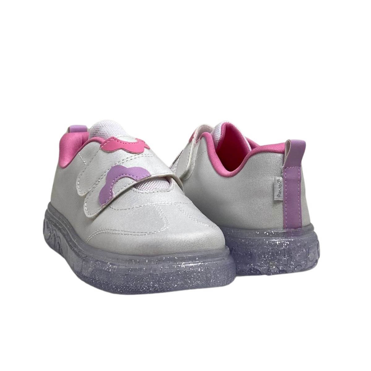 Tênis Infantil Led Pampili Menina 483045000 Branco Branco 6