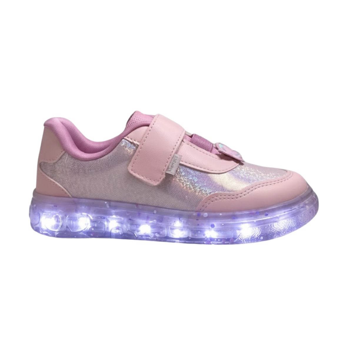 Tênis Infantil Led Pampili Menina 483055000 Rosa Rosa 4