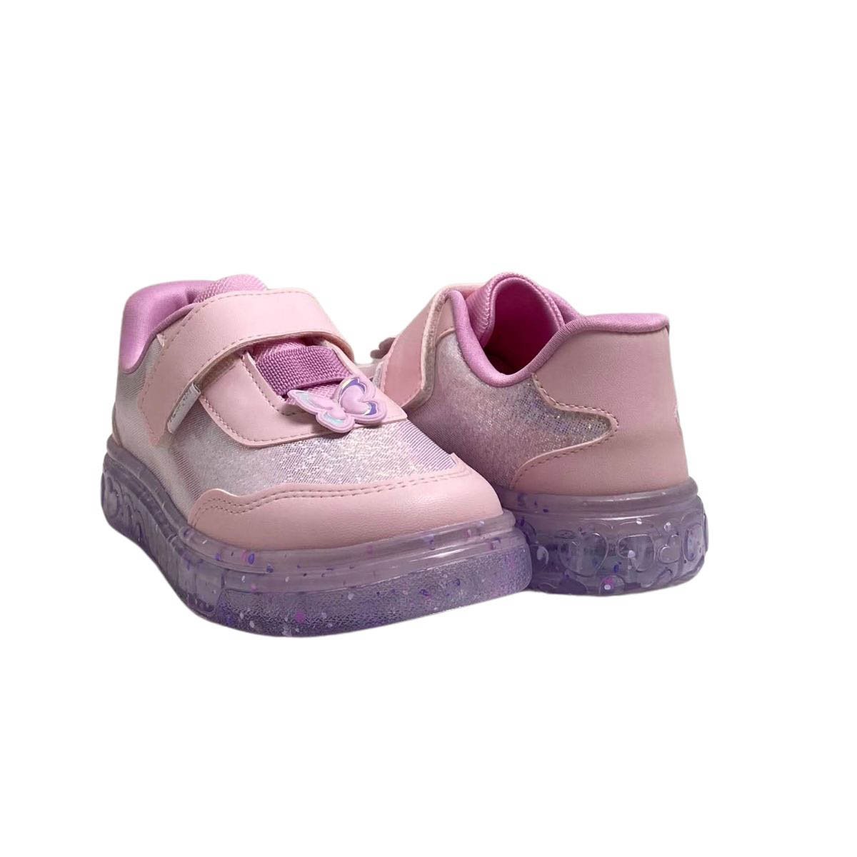 Tênis Infantil Led Pampili Menina 483055000 Rosa Rosa 6
