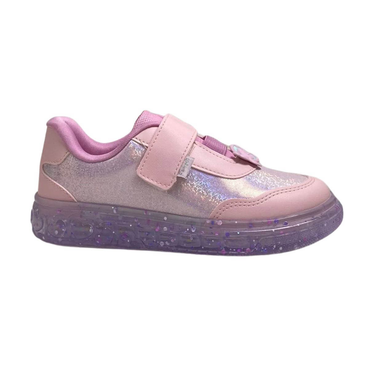 Tênis Infantil Led Pampili Menina 483055000 Rosa