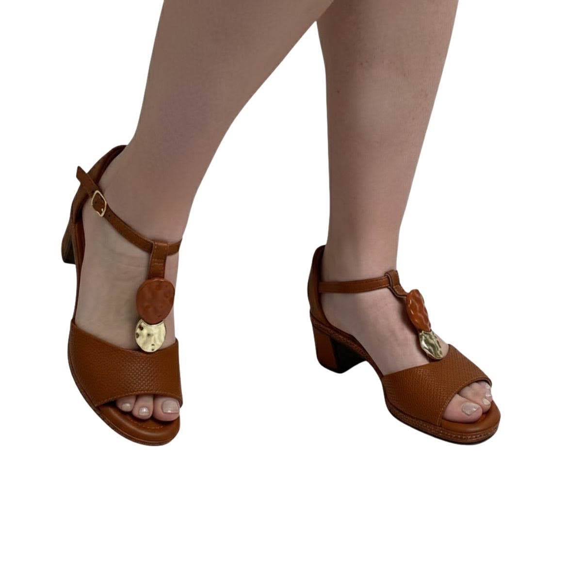 Sandália Piccadilly Feminina 566078 Marrom Marrom 2