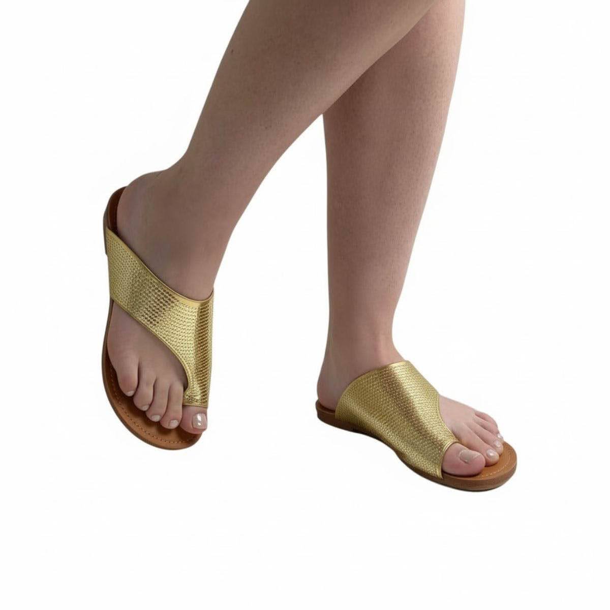 Rasteira Valentina Feminina 230268 Dourada Dourado 2