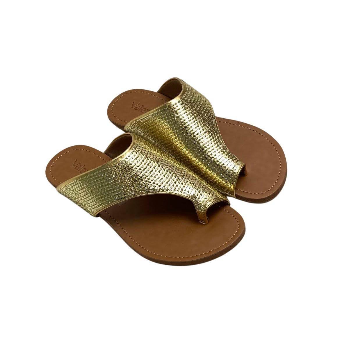 Rasteira Valentina Feminina 230268 Dourada Dourado 4