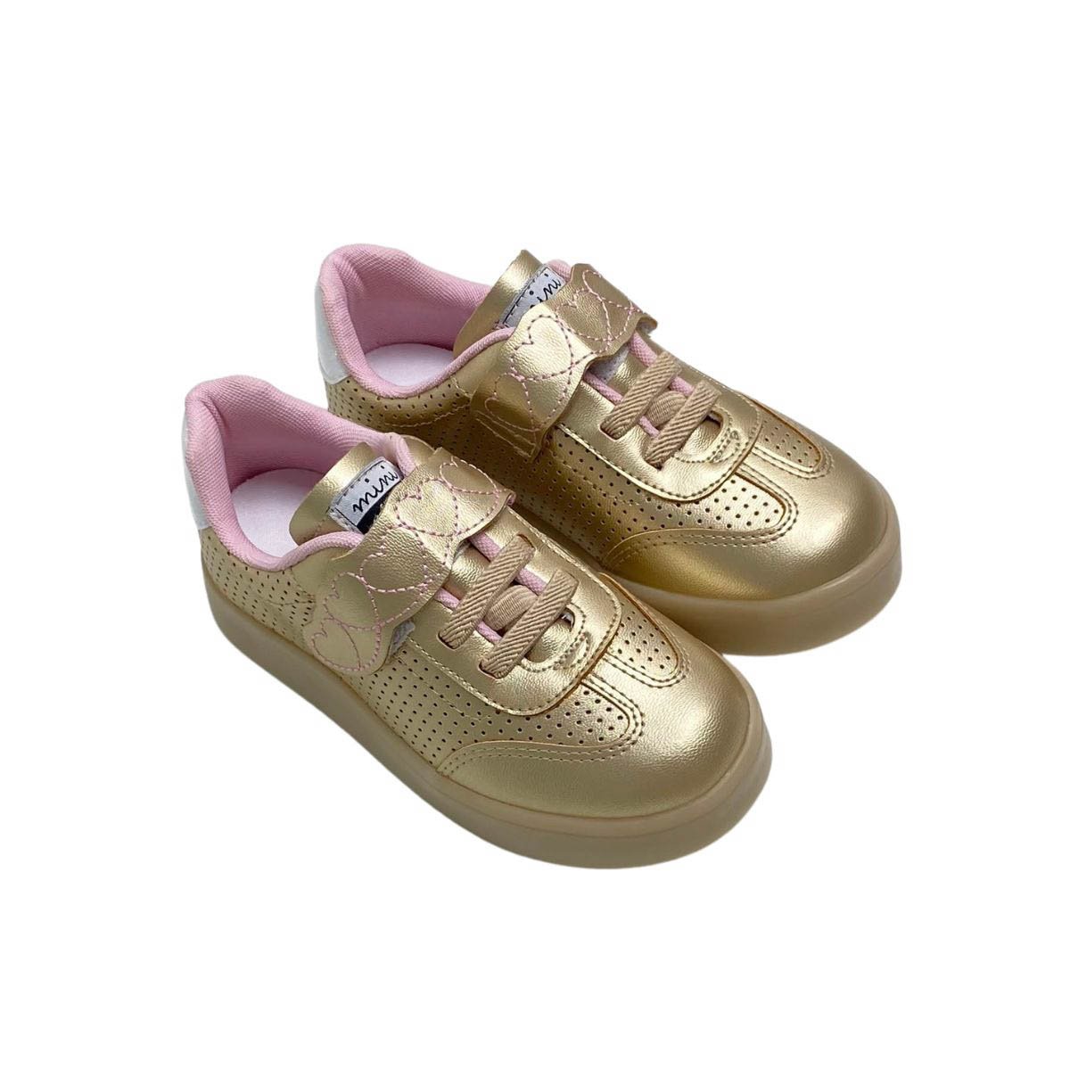 Tênis Mini Sua Cia Infantil Menina 706500733 Dourado Dourado 4
