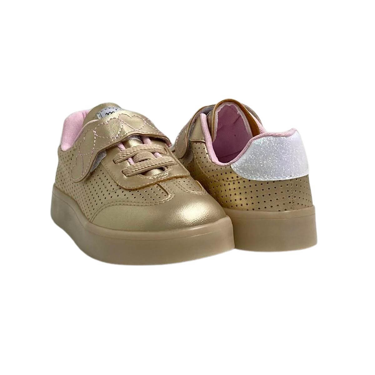 Tênis Mini Sua Cia Infantil Menina 706500733 Dourado Dourado 5