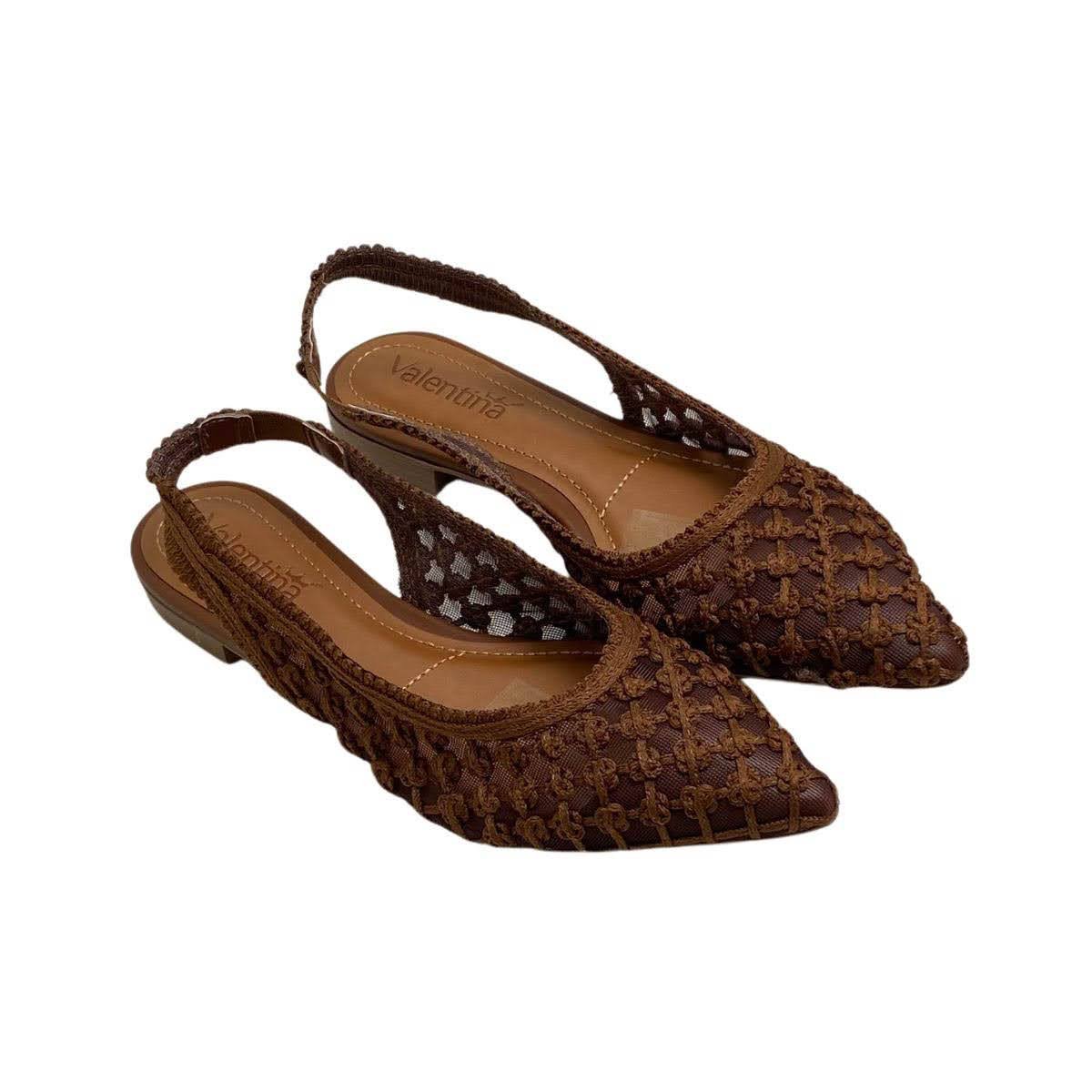 Sapatilha Valentina Feminina 373318 Marrom Escuro Marrom 4