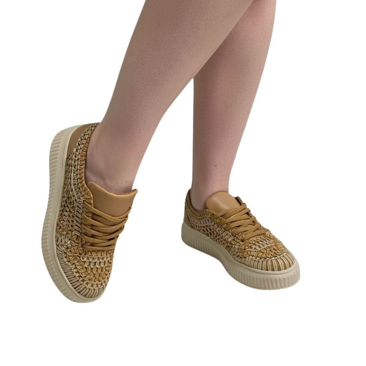 Tênis Valentina Feminino 605026 Nude Nude 2