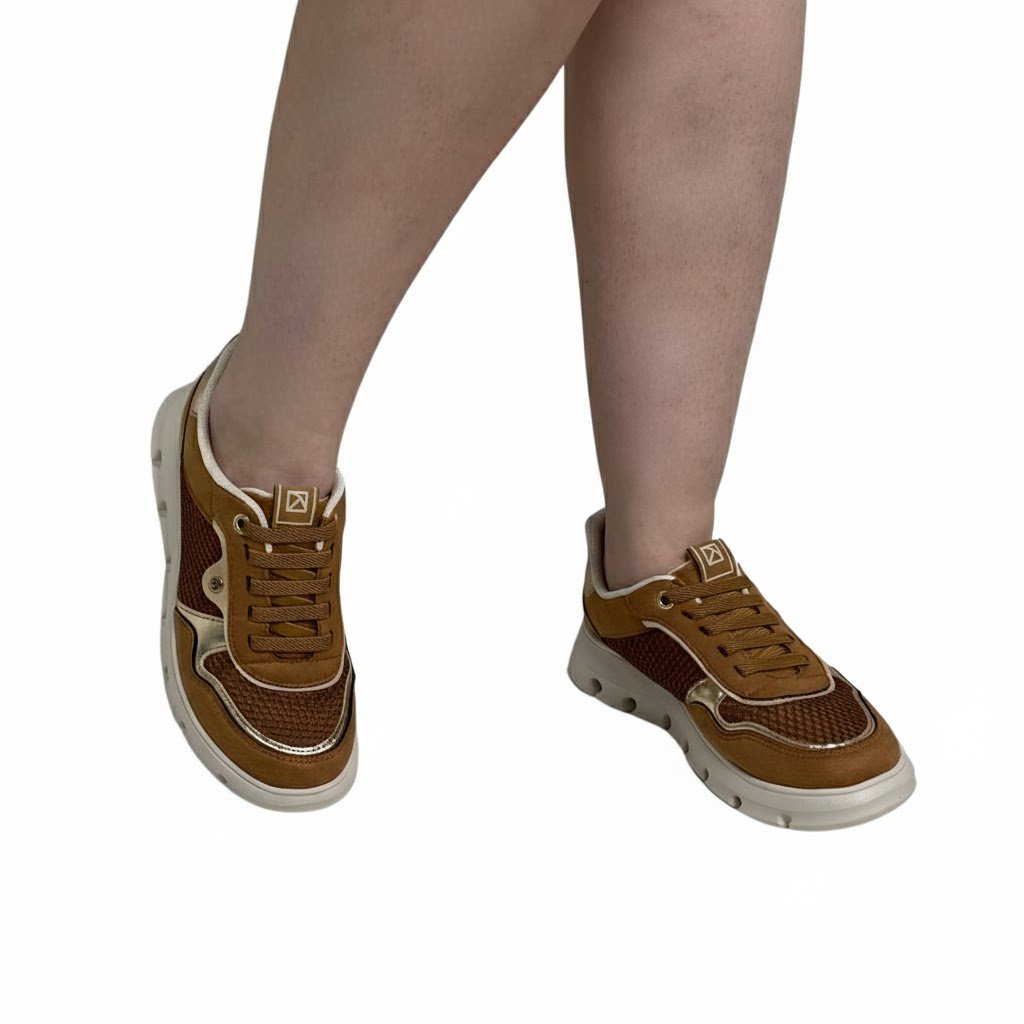 Tênis Piccadilly Feminino 938001 Marrom Marrom 2