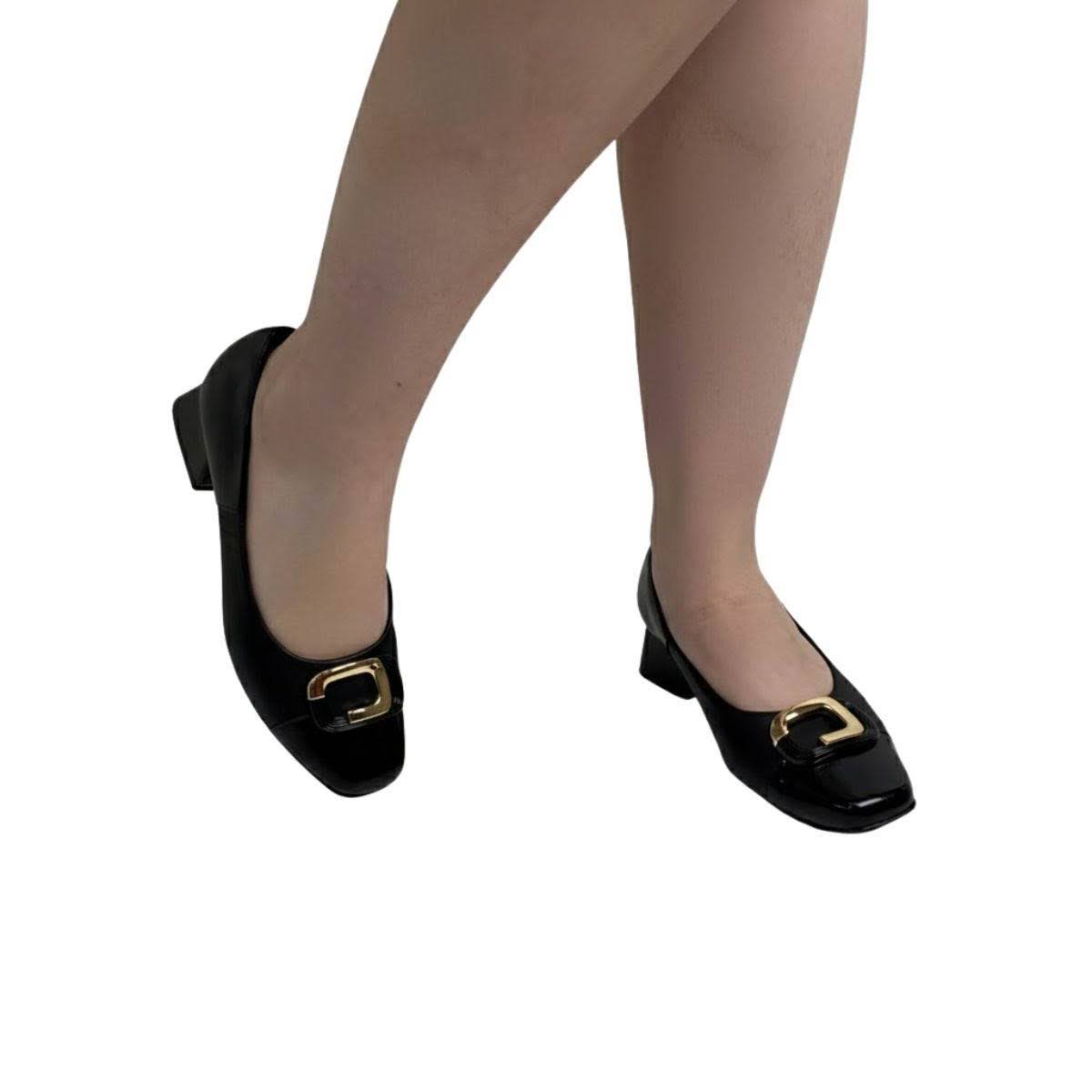 Sapato Piccadilly Feminino 160105P Preto Preto 2