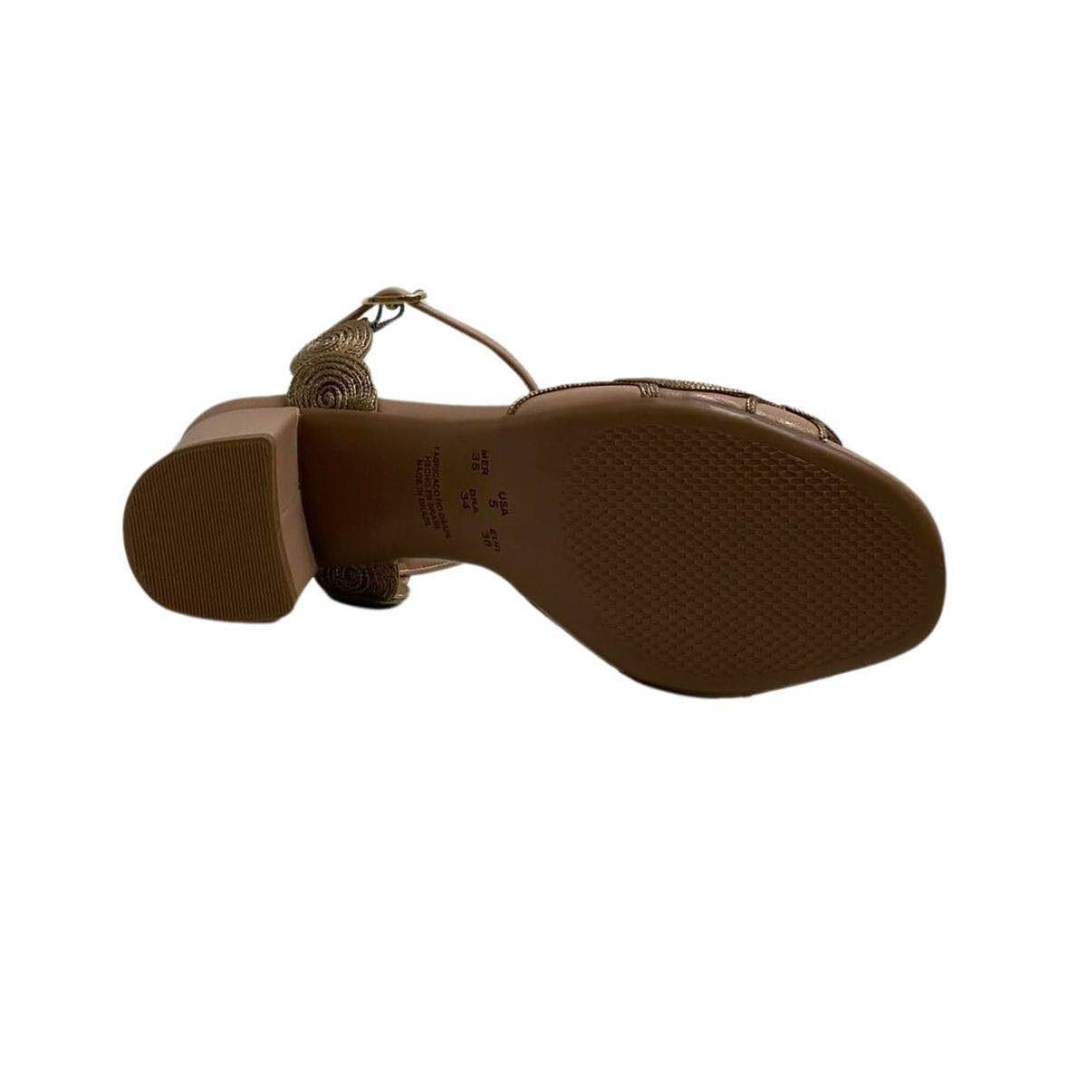 Sandália Valentina Feminina 457046 Bege Bege 6