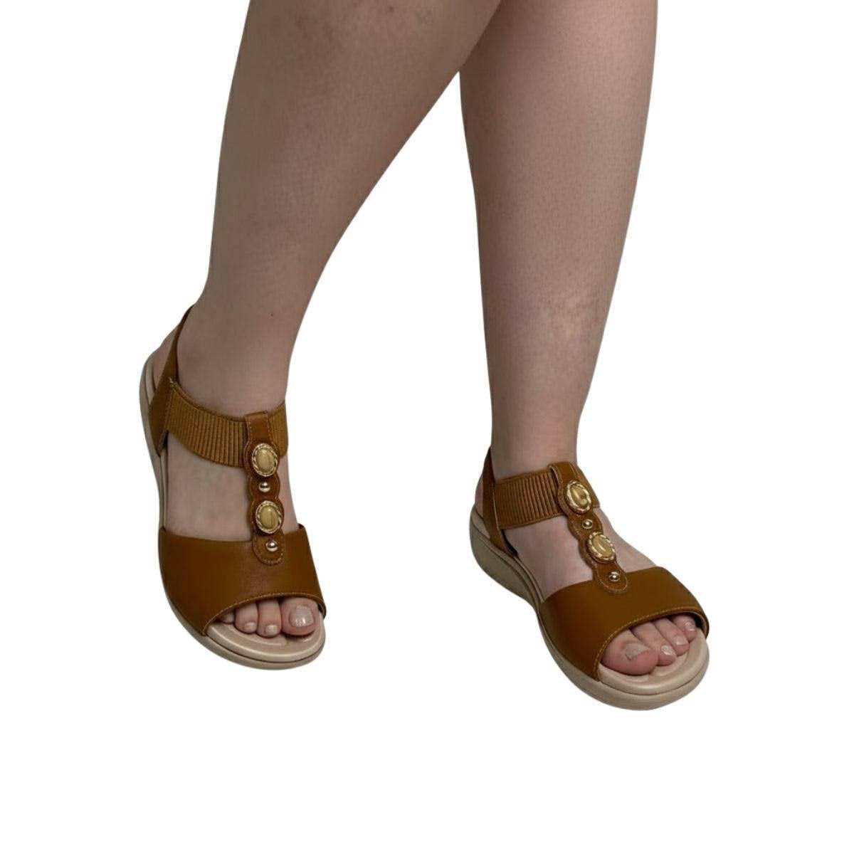 Sandália Piccadilly Feminina 239033 Marrom Marrom 2
